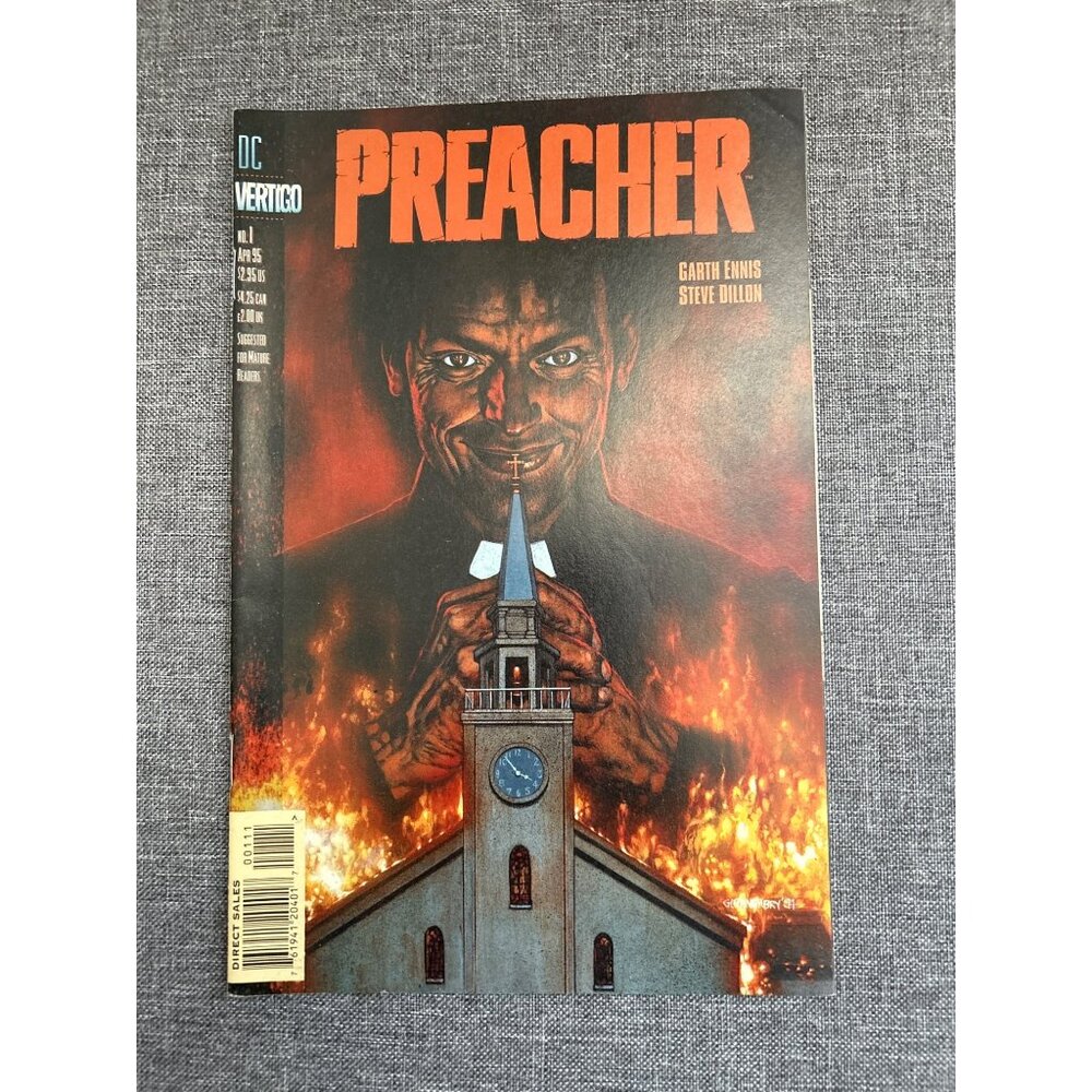 Preacher #1 (1995) DC Vertigo VF/NM 1st Jesse Custer Ennis Dillon Key